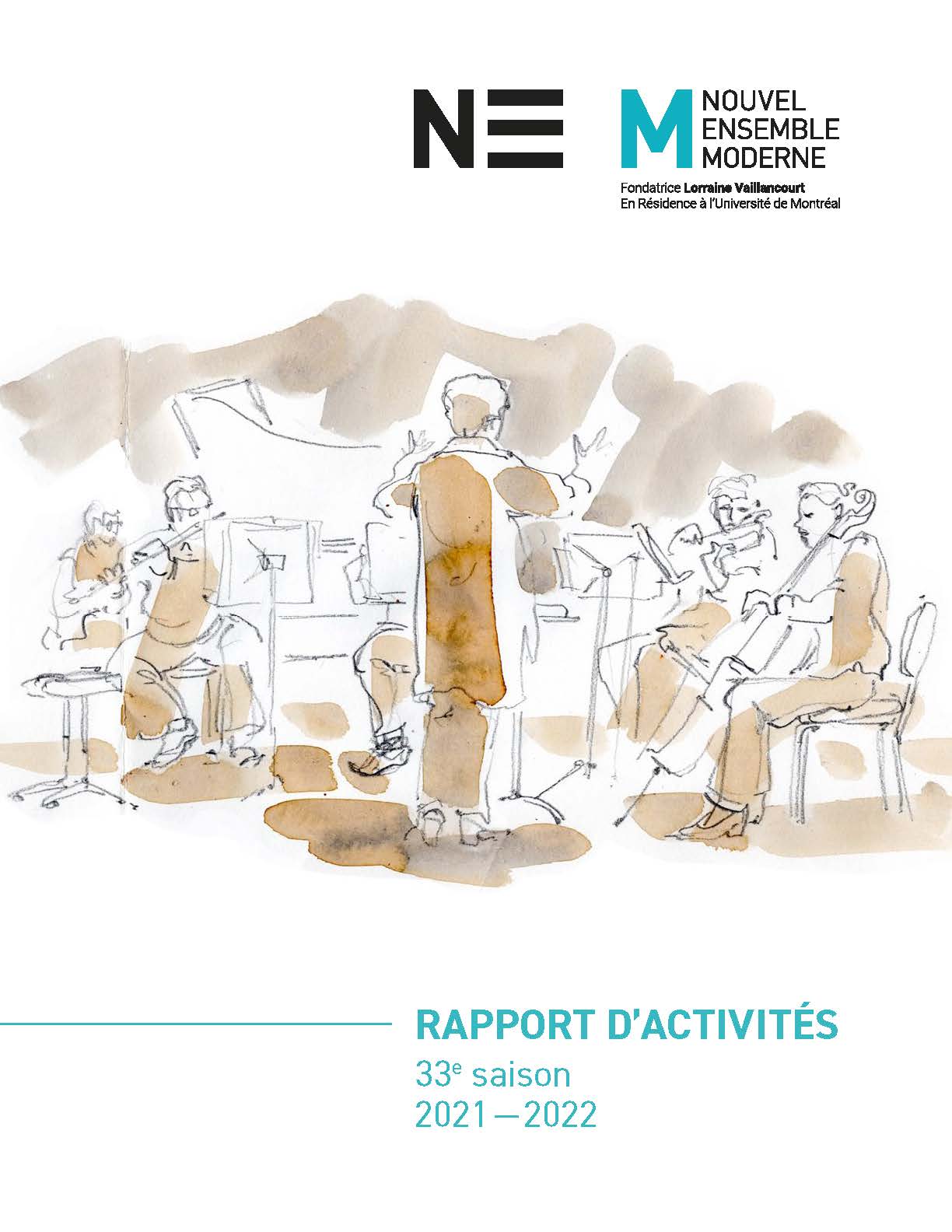 couverture du rapport d'activités du NEM, saison 2021-2022